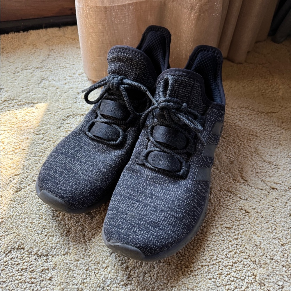 Mens Gray Knit Adidas Sneakers size 9.5